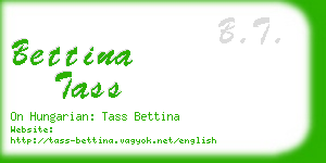 bettina tass business card